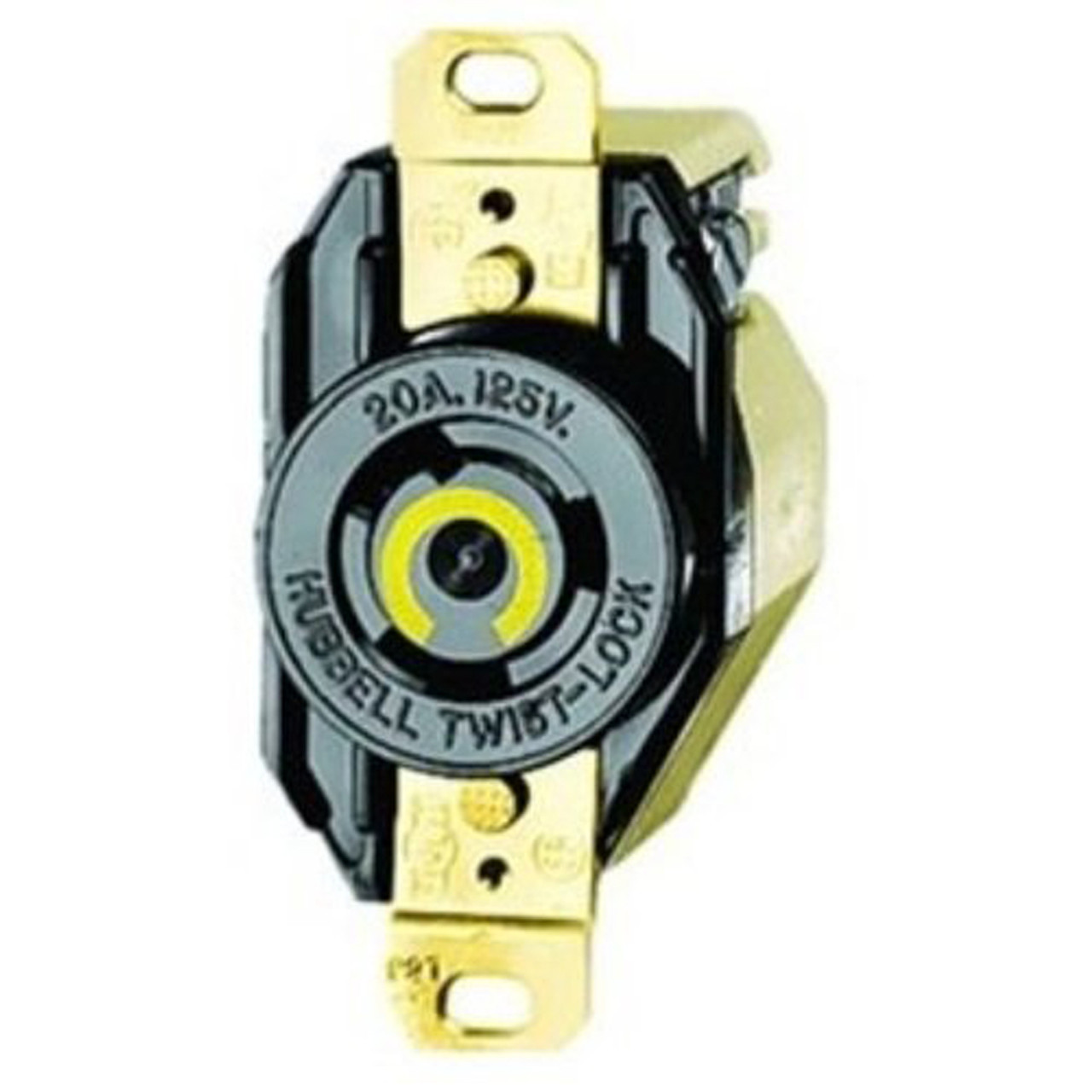 Hubbell Wiring Systems HBL2640 Twist-Lock Single Receptacle, 30 A