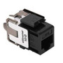 Leviton Black Cat 6A 10G Quickport Jack Cat6A RJ45 6110G-RE6