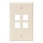 Levito 1-Gang Standard Wallplate Box, Port, High Impact Flame Retardant Plastic