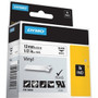 DYMO 18444 Rhino Industrial Vinyl Labels Printers 1/2" x 18', Black Print on White