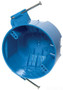 Carlon Ceiling Fan Box, New Work, 4-Inch Diameter by 2-1/4-Inch Depth, Blue