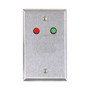 Alarm Controls RP-9 single-gang satin stainless steel wallplate RED & GREEN LED