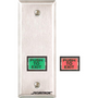 Securitron EEB3N Emergency Exit Button, with 30 Sec. Timer - Narrow Stile, Grn/Red