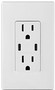 Leviton T5635-W 30W (6A) USB Dual Wall Outlet Charger with 15A