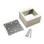 Wiremold V5744S-2 Deep Switch/Receptacle Box, 2-Gang, 500/700 Series, Ivory