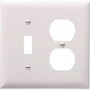 Pass ; Seymour TP18-W trademaster; 2-Gang Standard-Size Combination Wallplate