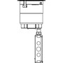 Wiremold Poke-Thru Assembly, Diameter: 6", Type: (2) Duplex, Aluminum Cover