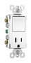 Pass & Seymour RCD38TRW 15 Amp 1-Pole 3-Way White Tamper-Resistant Outlet Switch
