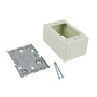 Wiremold V5744S Deep Switch/Receptacle Box, 1-Gang, 500/700 Series, Ivory