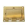 Wiremold 828GFITC Brass 1-Gang Cover Plate 4-3/16 Inch x 3-1/8 Inch OmniBox