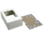 Wiremold V5748 Switch/Receptacle Box, 1-Gang, 500/700 Series Raceway, Ivory