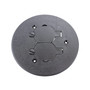 Wiremold 895P-BLK Round Duplex Receptacle Cover, 5-1/2" Diameter, Non-Metallic