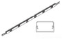 Wiremold BK20GB506TR Tamper Resist Outlet Strip, Black, 5' Long