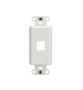 Legrand On-Q 1-Port Decorator Outlet Strap, White