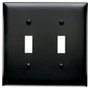 Pass ; Seymour TP2-BK tradeMaster ; 2-Gang Standard-Size Toggle Switch Wallplate