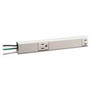 Wiremold Plugmold Outlet Strip, Steel, Ivory, 6 Outlets, 12" Centers, 6' Long