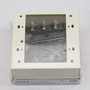 Wiremold V5744-2 Deep Switch/Receptacle Box, 2-Gang, 500/700 Series, Ivory