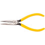 Klein Tools D203-6 Standard Long-Nose Pliers Side-Cutting Yellow 6-Inches