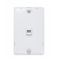 On-Q WMTE14-W Standard Size 1-Gang Wallplate; Wall Mount, Thermoplastic, White