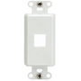 Legrand On-Q 1-Port Decorator Outlet Strap, 10-Pk, White