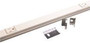 Wiremold Plugmold Outlet Strip, Steel, Ivory, 5 Outlets, 12" Centers, 5' Long