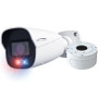 Speco O4BDD1M 4MP Bullet IP Camera with AI and Audio and Visual Deterrent, 2.8-12mm Motorized Lens, NDAA Compliant, White