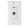 AtlasIED WPD-KSWM Wall Plate Key Switch, Momentary Contact Closure, ABS, White
