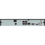 Speco N4NRN 4K 4-Channel H.265 NVR, NDAA Compliant, 2TB HDD, Black (Replaces N4JLN2TB)