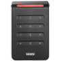 HID 40KNKS-00-000040 Signo 40K Pigtail Keypad Reader with Standard Profile, Wiegand, 32-Bit, 8-Bit Dorado, 32-Bit EM, Facility Code 0, Red LED, Red Keypad Backlight, Black with Silver Trim