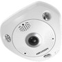 Hikvision DS-2CD63C5G0-IS Smart Series 12MP Fisheye IP Camera, 1.29mm Lens, White
