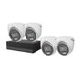 Hikvision EKT-SSD424 TurboHD ColorVu 5-Piece Kit, (4) DS-2CE70DF0T-MF 2MP Turret Cameras, 2.8mm Lens, White, (1) DS-E04HQHI-B 2MP 4-Channel eDVR, 512Gb, Black