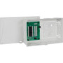 ICC ICRESDC9PW 9" Plastic Enclosures Media Center Voice / Data, 8-Port Voice with RJ-31X, 8-Port CAT5e