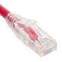 ICC ICPCST07RD CAT6 Clear Slimline Boot Patch Cord, 7', Red