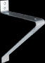 RAB Lighting BTW12 Floodlight Bracket for Steel and Wood Poles, Galvanized