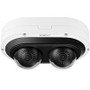 Hanwha PNM-C12083RVD P-Series 6MP Outdoor IR Vandal Dome IP Camera, 3.54-6.69mm Lens, White