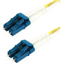 Lynn Electronics LCLCDUPSM-1M Optilink SM Duplex LC/LCFiber Optic Patch Cable, 3' (1 m), White/Yellow