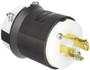 Hubbell Insulgrip Spec Grade Ground Twist Lock Plug; IP20, 20 Amp, 125/250 Volts