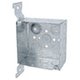 Steel City 52171 CV 1/2 3/4 Pre-Galvanized Steel Square Box with a CV-Bracket