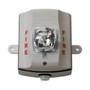 System Sensor Strobe, White, Wall Mount, FIRE Lettering, High Candela, Outdoor