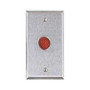 Alarm Controls RP-28L single-gang satin stainless steel wallplate 1/2" LED 12VDC RED