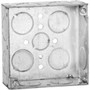 Hubbell-Raco 181 4" Square Box, Welded, Metallic, 1-1/2" Deep