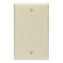 Leviton 86014 Blank Wallplate, 1-Gang, Thermoset, Ivory Standard, Box Mount