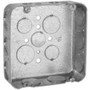 Hubbell-Raco 246 4-11/16" Square Box, Drawn, Metallic, 1-1/2" Deep