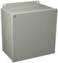 Hoffman A10106SC J Box, NEMA 12, Screw Cover, Steel, 10.00"x10.00"x6.00", Gray