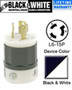 Leviton 4570-C Locking Plug, 15A, 250V, 2P3W