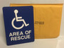 Talk-A-Phone - ETPSIGN - Polycarbinate, self-adhesive Area of Rescue sign