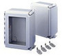 Hoffman A664CHQRFG NEMA 4X Enclosure, Solid Cover with Quick Release, 6"x6"x4"