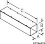 Hoffman F66T160GVP Wireway, NEMA 1, Straight Section, Flat Cover, Galvanized