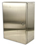 Hoffman Enclosure, NEMA 4X, Hinged Cover, Stainless Steel, 20" x 20" x 12"