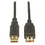 TRIPPLITE U024-006 A-Male to A-Female USB 2.0 Gold Extension Cable 6 ft